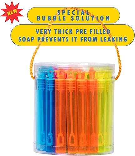 Miniatura 3 de 40 piezas de regalos de varitas neón de burbujas de estrella, juguetes de diversión para el verano
