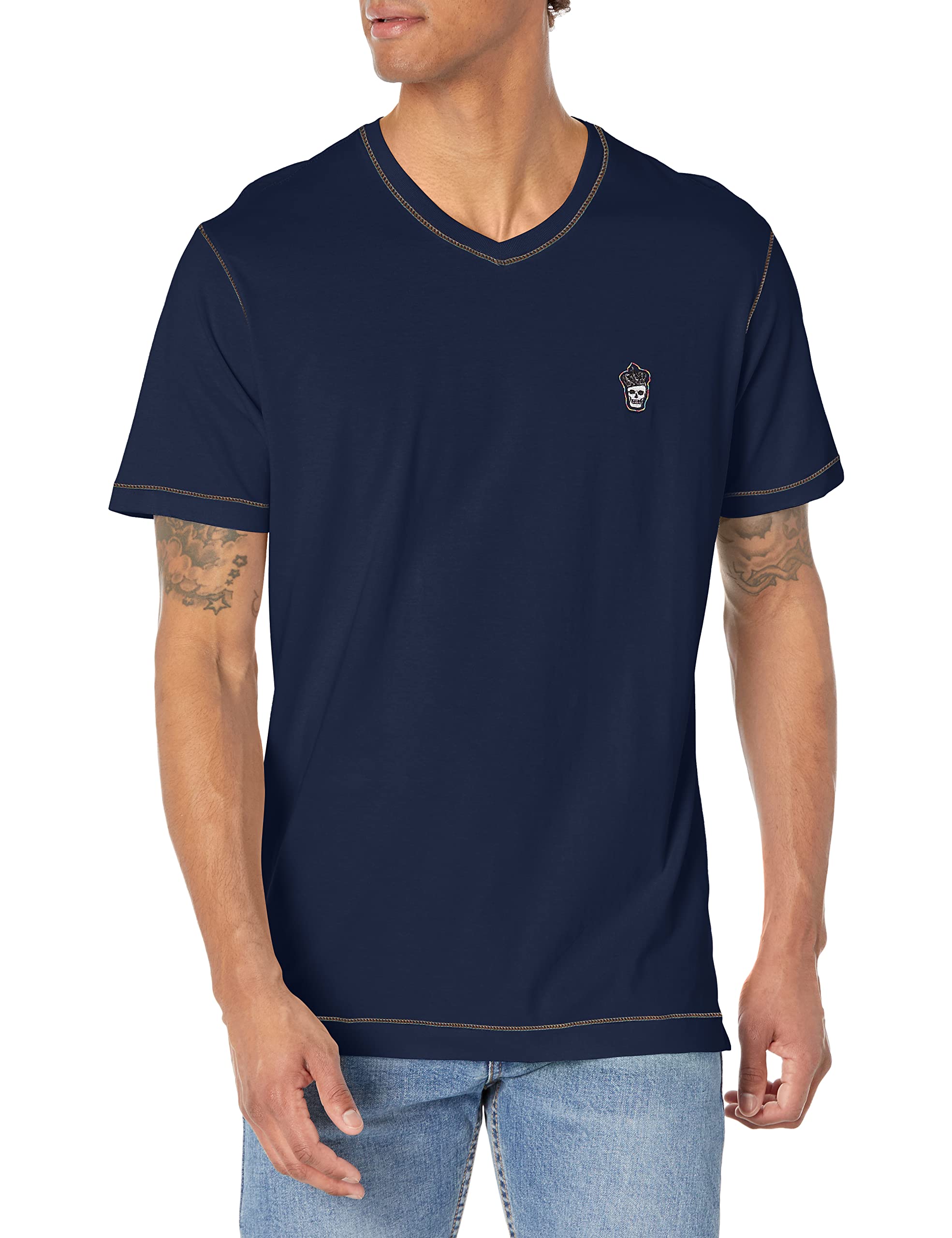 Robert GrahamMen's Damien Short Sleeve Classic V-Neck T-Shirt