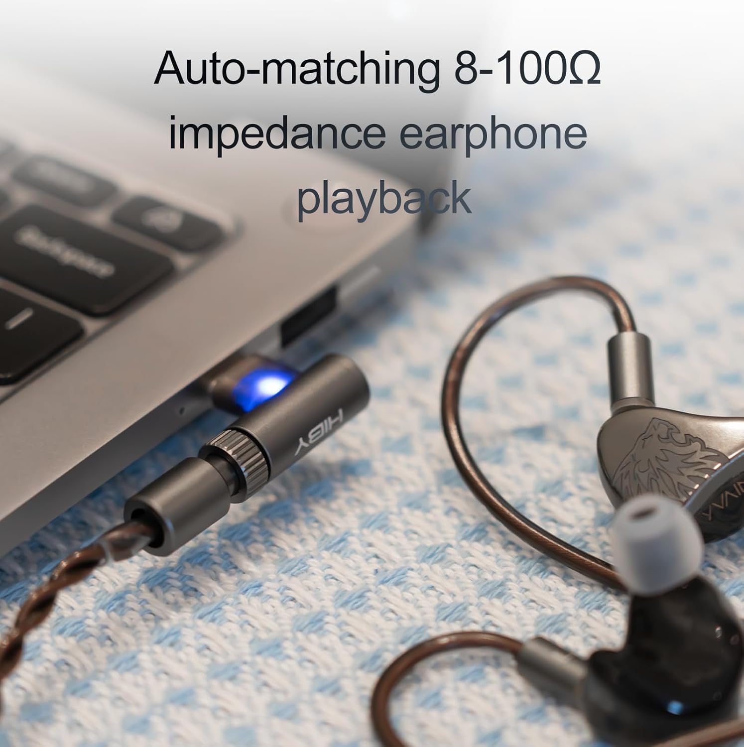 HiBy HC1 Plug for Cu4 Cable HiFi Digital Adaptor PCM 384kHz/32bit 0.0018% Low Distortion 8-100Ω Impedance Matching 4Pin-Lock Cable