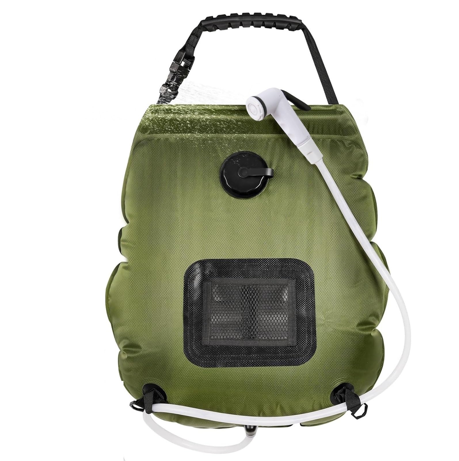 Ducha de Camping, Bolsa de Ducha Solar Plegable for Camping, 20 l, for Exteriores, con calefacción,para Senderismo,Viajes,Coche
