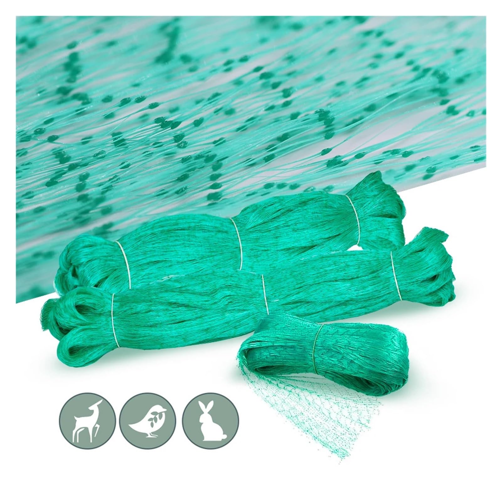 Garden Netting 2x2cm Green Garden Anti-bird Netting PE Nylon Woven Mesh Pest Barrier Protection Net Fruit Plant Tree Vegetables Against Poultry(2x10m)