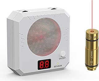 Dry Fire Training Kit–Includes Laser Cartridge&Electronic Target with Sound/Flash Feedback–Compatible with 9mm/.380ACP/.40S&W/.45ACP– Laser Class IIIA <5mW
