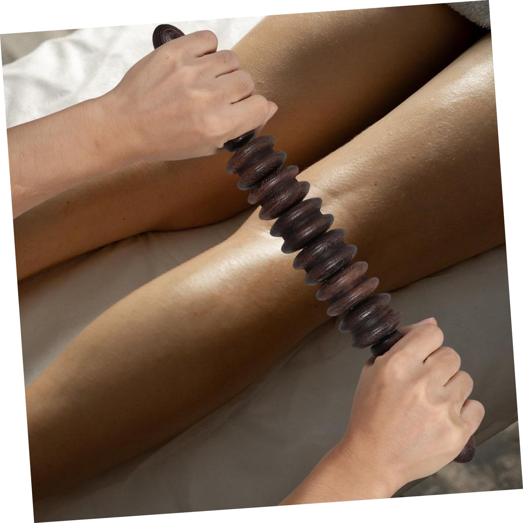 Holz Massage Roller 2 Stück für Rücken und Verspannungen aus Hühnerflügelholz