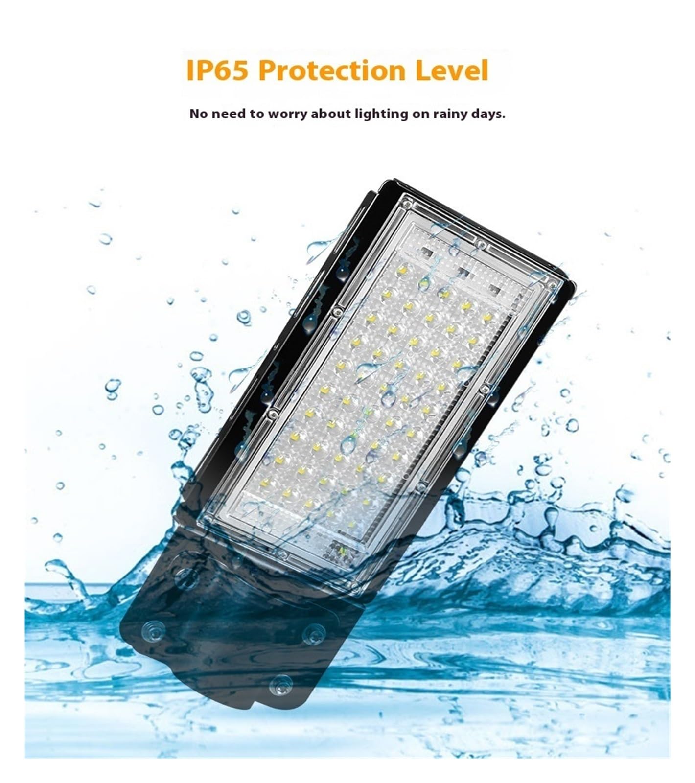 Foco LED para jardín, Foco LED for carretera, exterior, impermeable, 50 W, for el hogar, ahorro de energía, for jardín comunitario, iluminación de alto brillo. patio, garaje y calle(Warm White,100W)