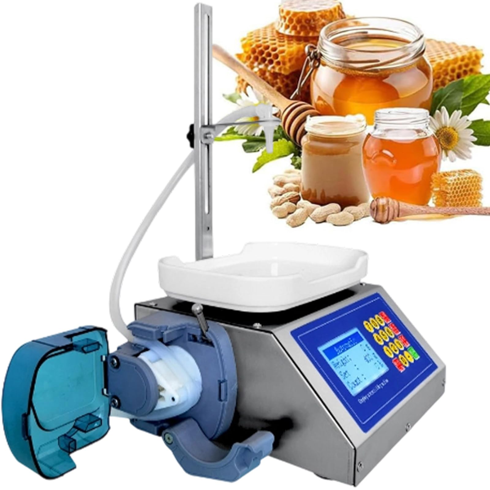 Máquina de llenado de bomba peristáltica, dispensador de líquidos de alta precisión, llenadora automática de botellas con pantalla LCD para llenado cuantitativo de líquidos, CSY-1200