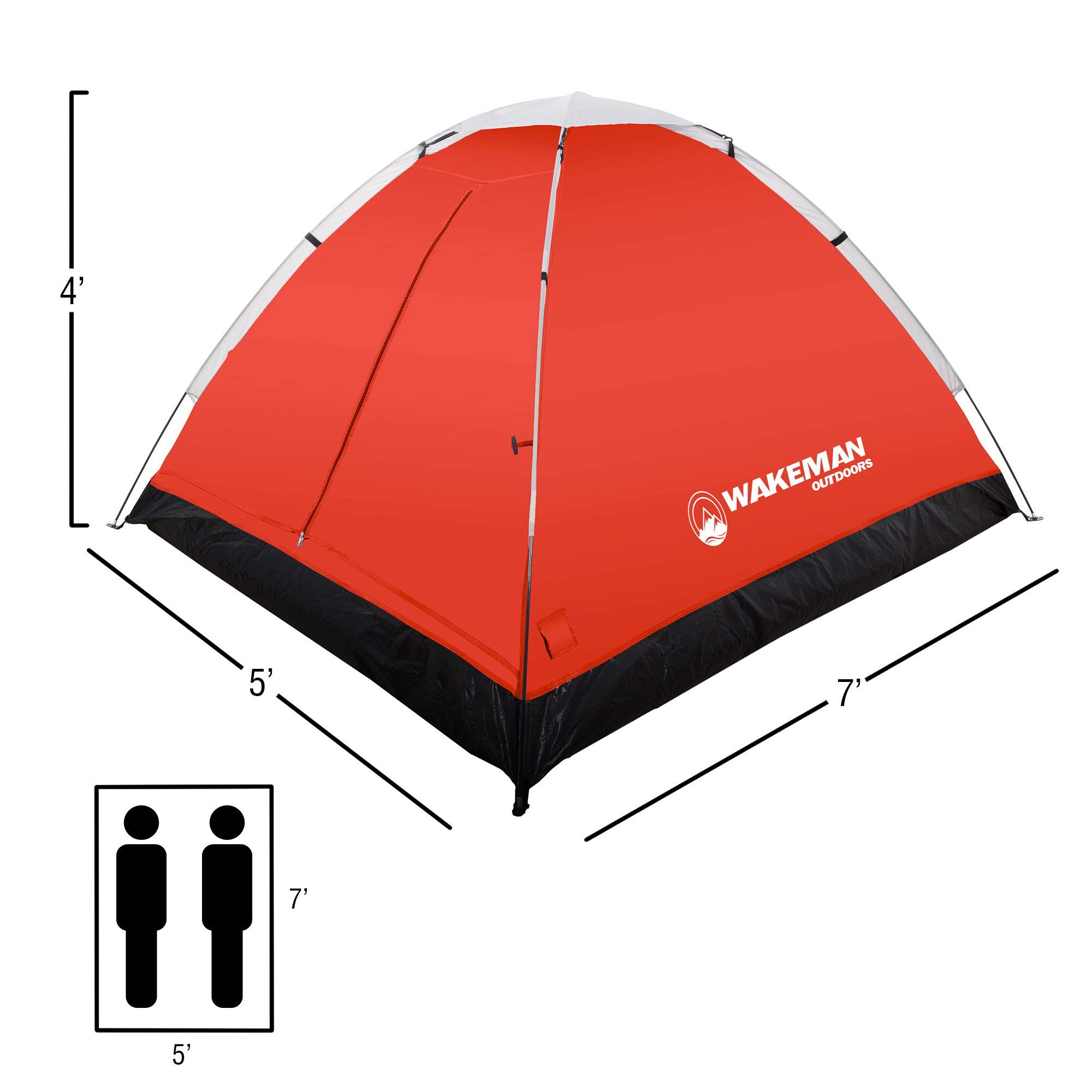 Amazon.co.jp: Wakeman Outdoors 防水ドームテント 取り外し可能な