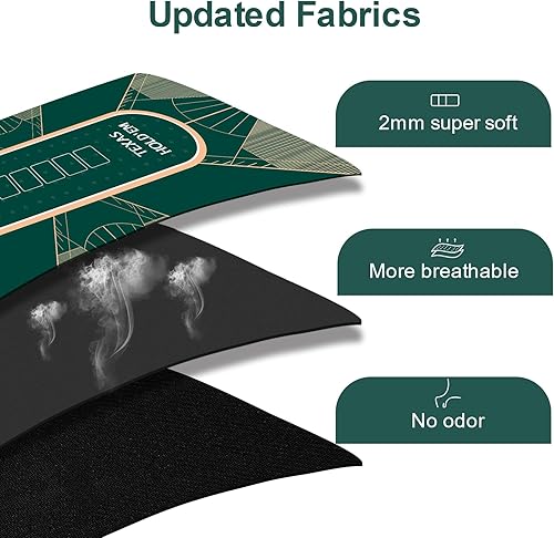 Miniatura 9 de CONTINUE Tapete de póquer impermeable mejorado para 6 jugadores, tapete de póquer profesional Texas Hold'em, tapete de póquer profesional