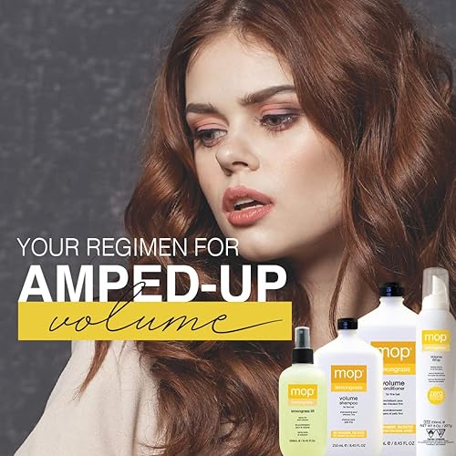 Miniatura 2 de MOP Lemongrass Volume Shampoo For Fine Hair - Chamomile & Lemongrass Extracts Provide Volume & Hydration, Lightweight Formula