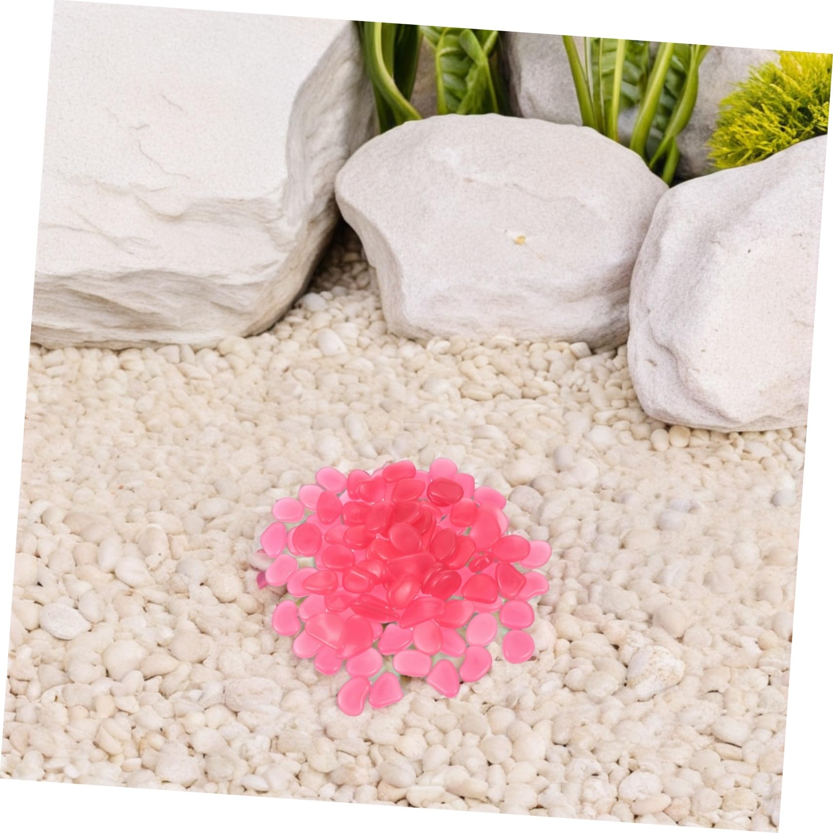 300piezas Piedras Luminosas Que Brillan La Oscuridad Decorativas Para Peceras Jardines Caminos Patios y Paisajismo