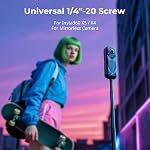 SmallRig 59" Selfie Stick Tripod for GoPro Hero 12/11/10/9, for DJI Action 4/5 Pro, Invisible for Insta360 X4/X5 Panoramic Camera, Extension Pole Adjustable Handle Grip for Action Camera, VT-08 5284
