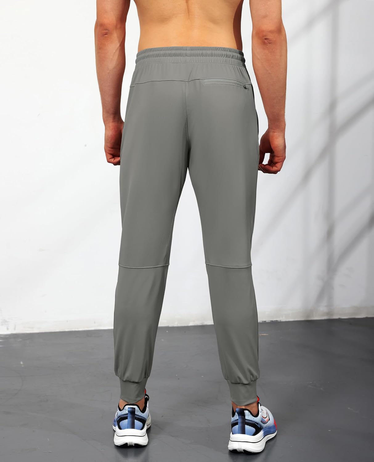 Mens Joggers with Zipper Pockets Lightweight Sweatpants for Men Pants Athletic Workout Running Track Gym - Image 2