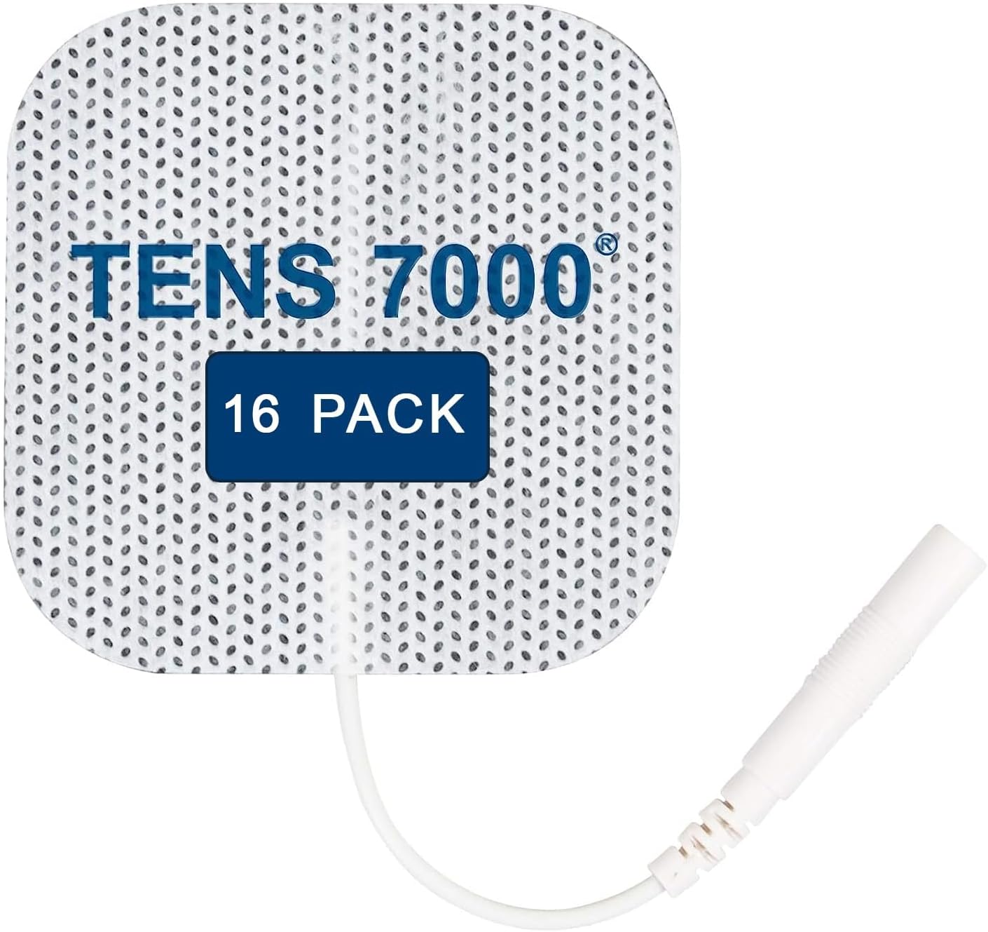 TENS 7000 Official TENS Unit Replacement Pads, 16 Count - Premium Quality OTC TENS Unit Pads, 2" X 2" - Compatible with Most TENS Machines, Replacement Electrodes Value Pack