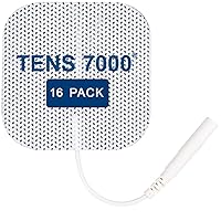Vista 1 de TENS 7000 Official TENS Unit Electrode Pads, 16 Pack - Premium Quality OTC TENS Pads, 2" X 2" - Compatible with Most TENS Machines, Replacement