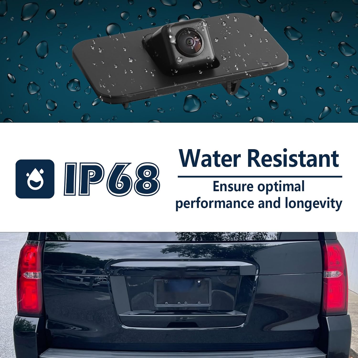 Backup Rear View Camera Compatible with 2015-2020 Suburban Tahoe Yukon XL ESV Parking Assist Reverse Cameras Replace for 23378804 23404613