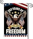 250 Anniversary Usa Garden Flags for Outside, 250 Anniversary USA Flag with Eagle Design, 1776-2026 Patriotic 4th of July Decorations Yard Sign Double-Sided Waterproof Flag 12x18 Inch 250 Year American Flag