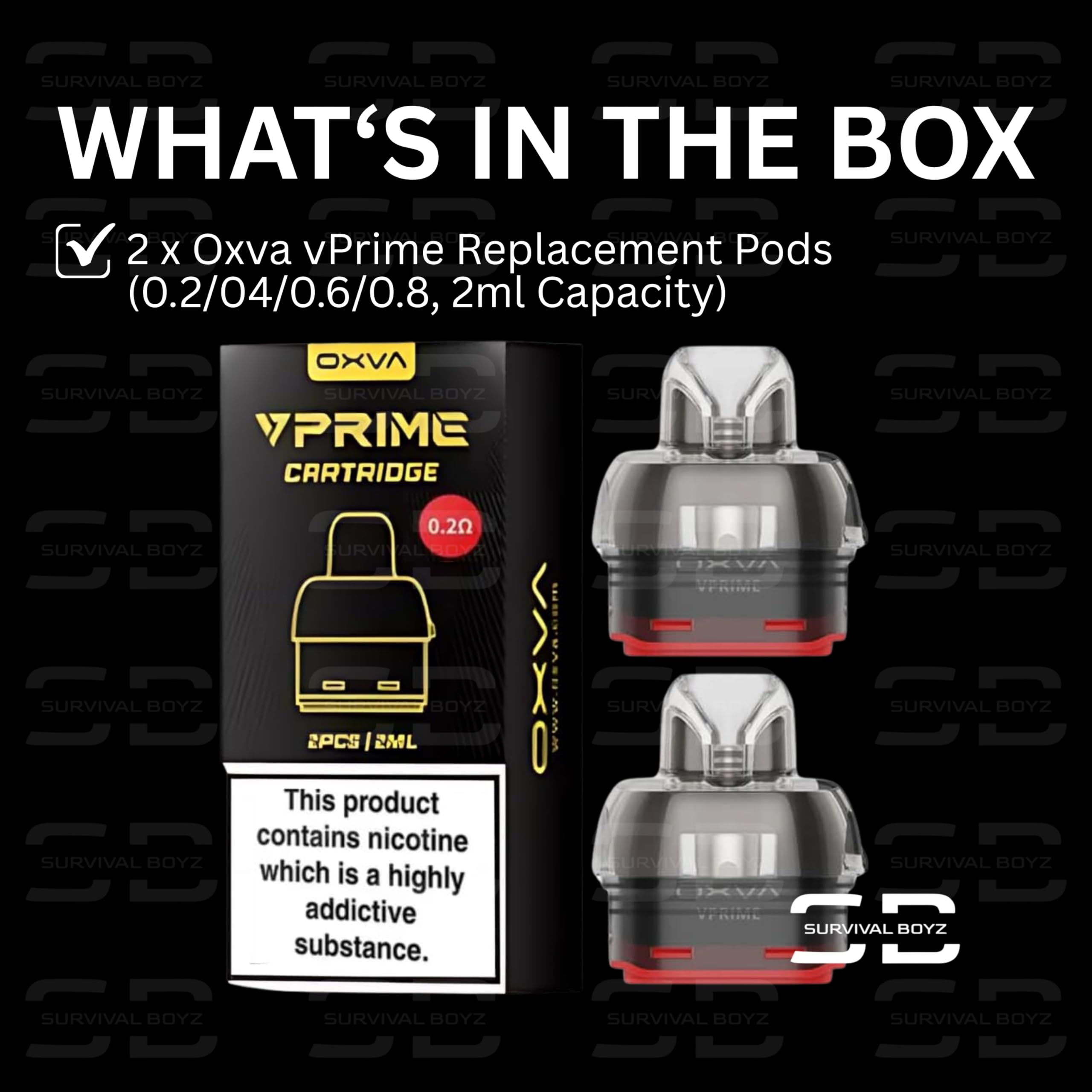 oxva vprime 5ml pod uk OXVA VPrime Cartridge Pods | XL | 5ml | £6.99 main image 0