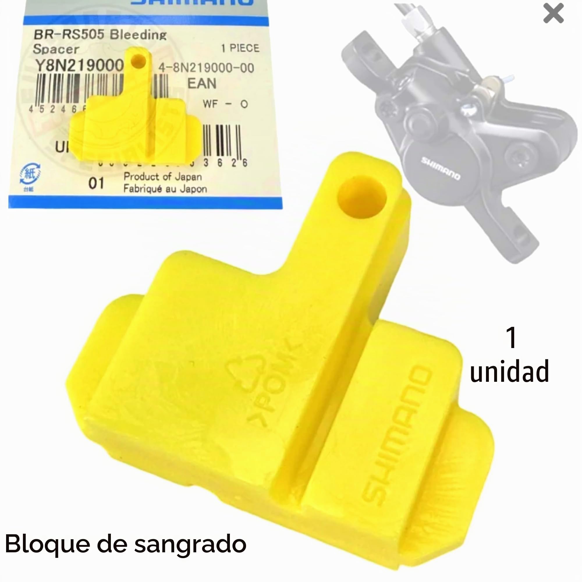 Pastillas de freno de disco originales BP-L05A-RF de resina, con aletas de refrigeración, compatibles con Shimano L03A Xt XTR 105 GRX Ultegra, 2 pares de tecnología Ice con Bleedblock