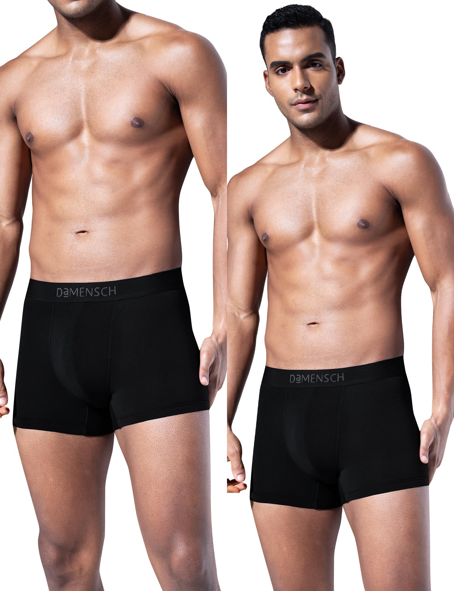 damensch Deo-Soft Solid Underwear for Men Combo, Modal Trunk Packs, Super Soft Waistband, Odour Cancelling Trunks, 3X Softer Than Cotton Men Underwear Pack-Wayn Black-S-picture-33