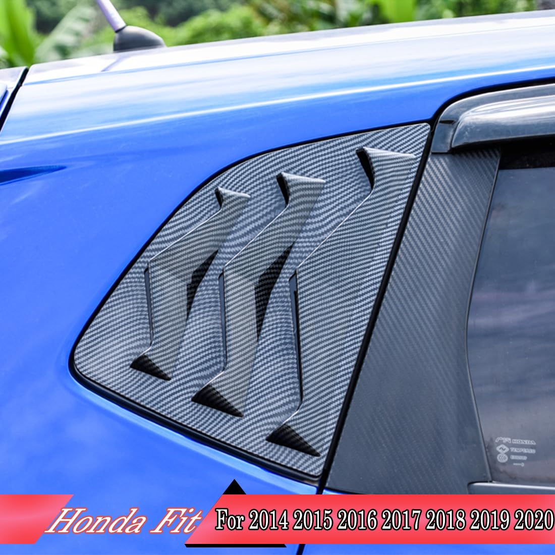 Rear Side Window Louvers, Air Vent Scoop Louvers For Tesla Model 3 2017-2024