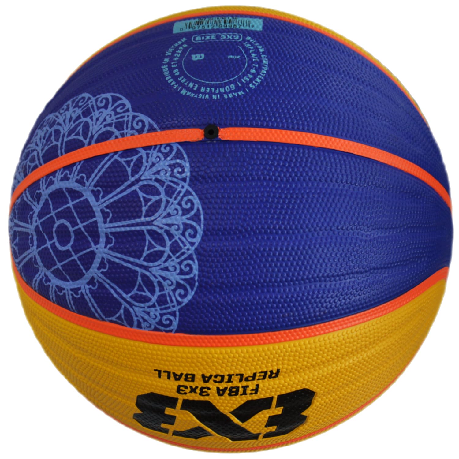 Wilson FIBA 3X3 Paris 2024 Replica Ball WZ3015001XB, palla da basket, unisex, giallo, 6 EU