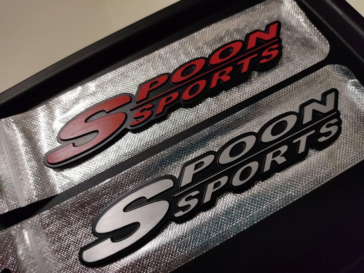 Amazon.co.jp: SPOON SPORTS メタル エンブレムB 2種類（レッド 
