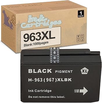 Compatible 963 XL High Yield Black Ink Cartridges Replacement for HP 963 963XL,for OfficeJet Pro 9010 9012 9013 9014 9015 9016 9018 9019 9020 9022 9023 9025 Printer Black