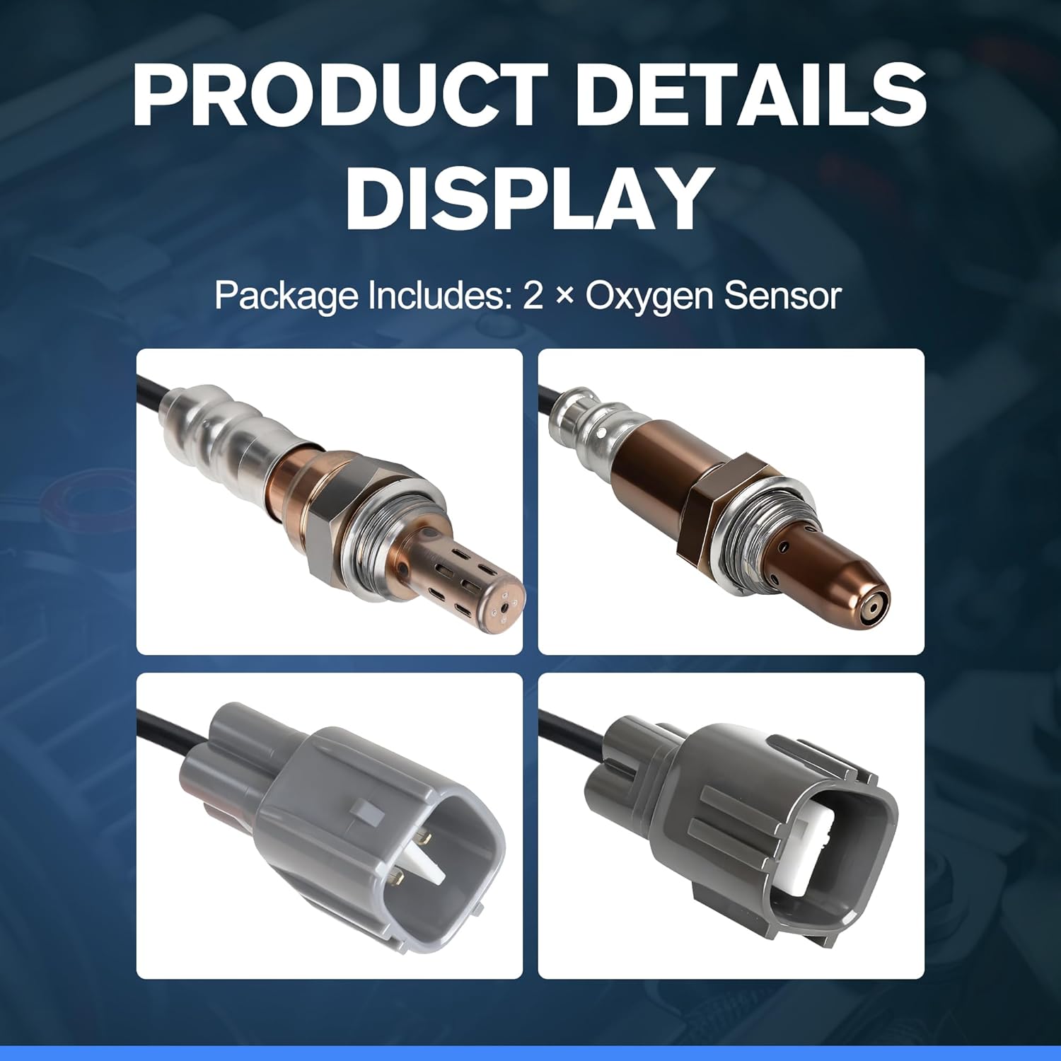 2PCS Oxygen O2 Sensor Upstream Downstream Compatible with Lexus ES300h 2013-2018，for Toyota Camry 2012-2017,RAV4 2012-2017 Camry L4 2.5L 2013-2018,Replace# OE 25054084 25024487