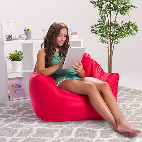 Miniatura 655 de Posh Creations Puf estructurado cómodo para jugar, leer y ver la televisión, Malibu Lounge, tela de lona para colorear, criaturas Criaturas de tela