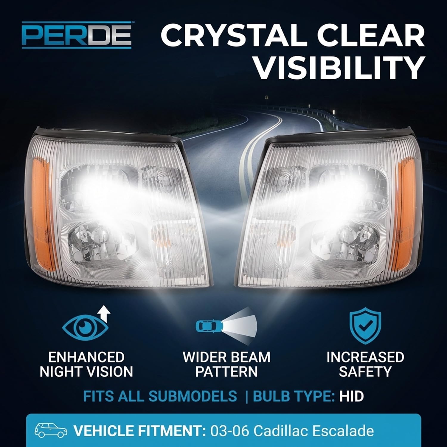 Amazon.com: PERDE Compatible with 2003-2006 Escalade HID
