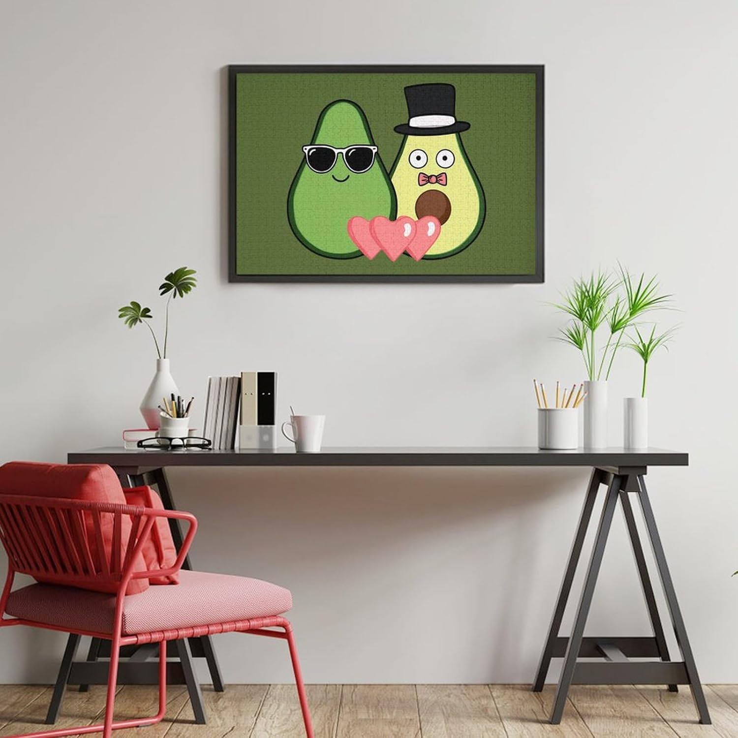 Avocado Puzzles for Adults 1000 PCS Wooden Jigsaw Puzzle Wall Decor Christmas