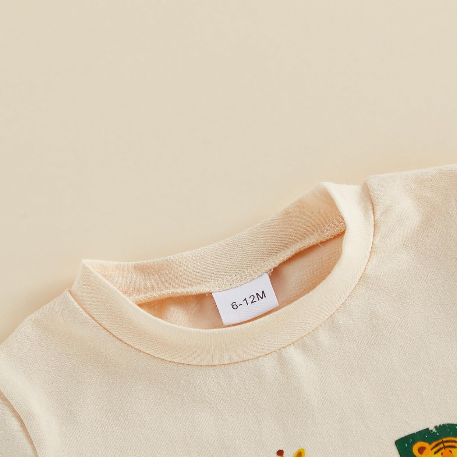 Baby Boy Girl First Birthday Outfits Short Sleeve Wild One T-shirt and Shorts Set Infant Summer Zoo Safari Clothes