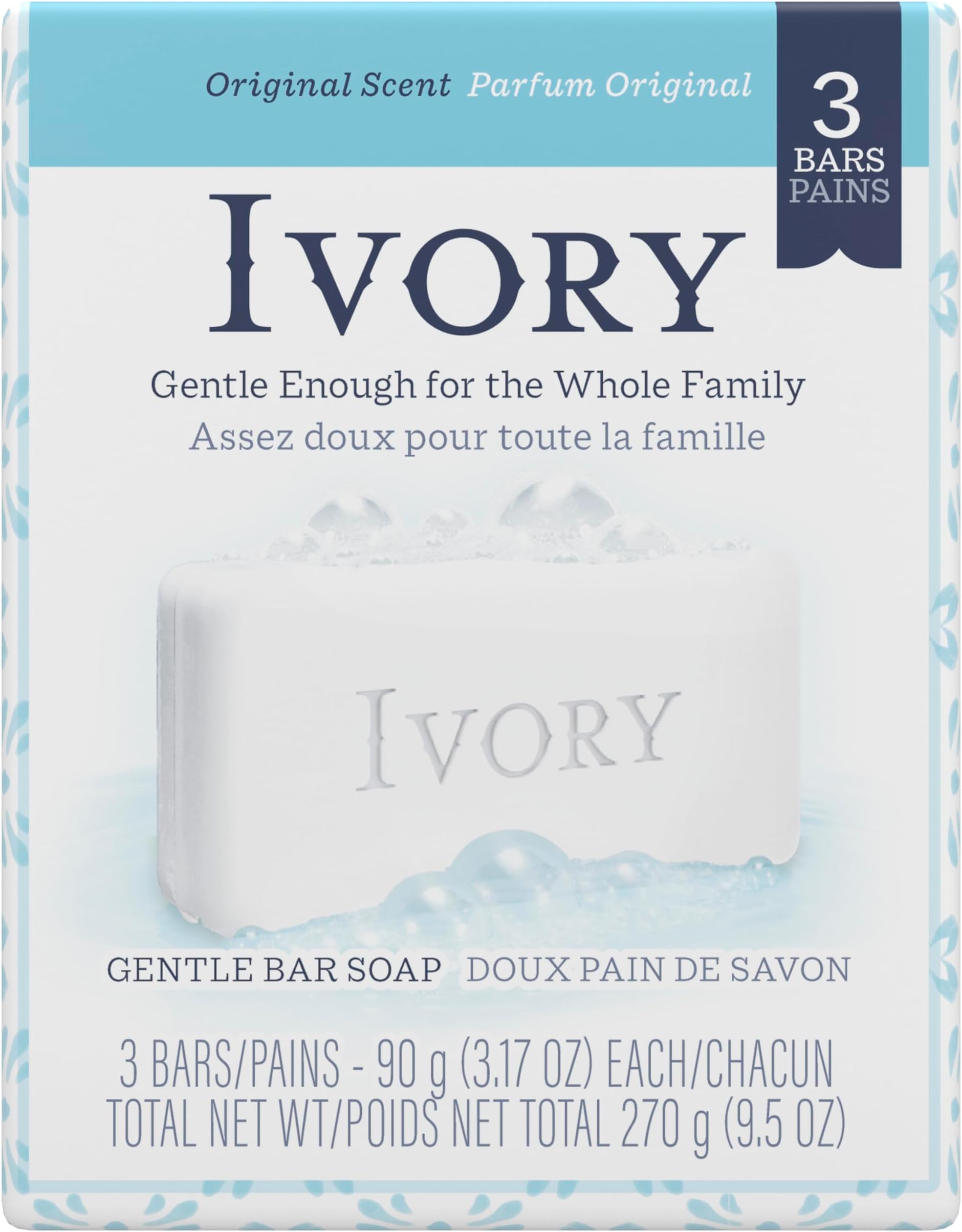 Ivory Original Bar Soap, 3.1 oz - 3 ea