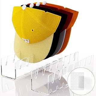 Hat Stand for Baseball Caps, 2 Pcs No Install Acrylic Hat Organizer for ...