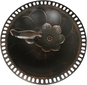 Christopher Knight Home Anessa Outdoor Aluminum and Iron Bird Bath, Shiny Copper
