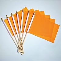 Vista 13 de ZXvZYT Paquete de 100 banderas de color sólido, pequeñas, pequeñas, lisas, blancas, rojas, amarillas, verdes, naranjas, azules, negro, morado, rosa