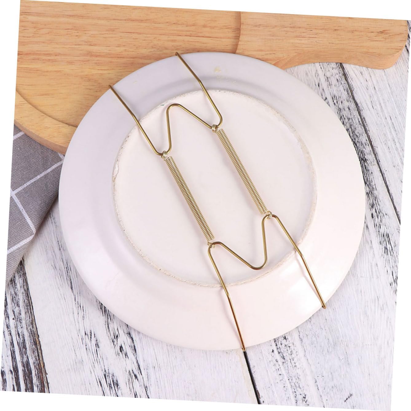 Zerodeko 8pcs Wall Plate Holder Hooks, Invisible Steel Display Hangers Xmas