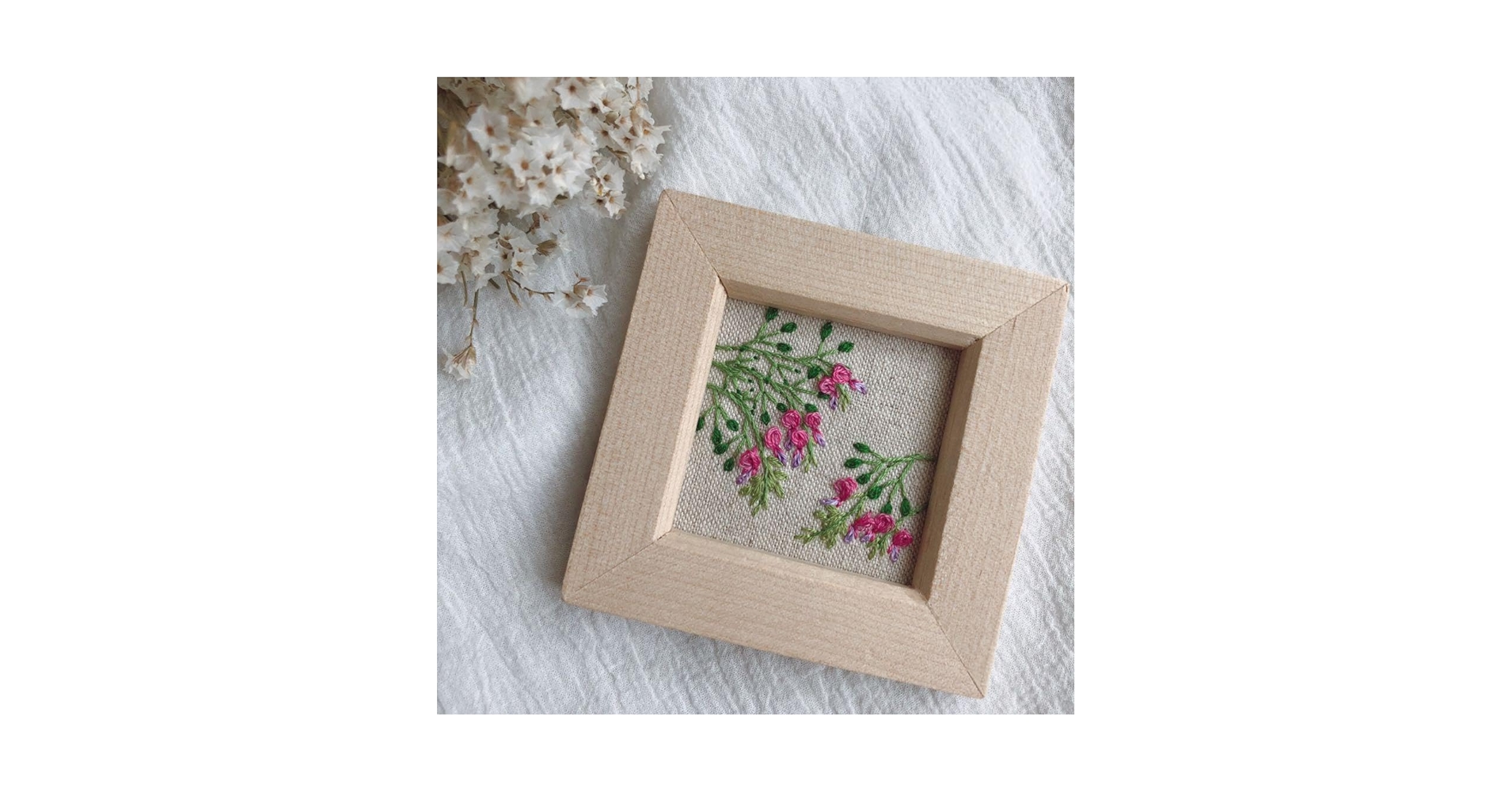 Amazon.co.jp: 萩 萩の花 刺繍フレーム 置物 インテリア 手刺繍 夏 秋