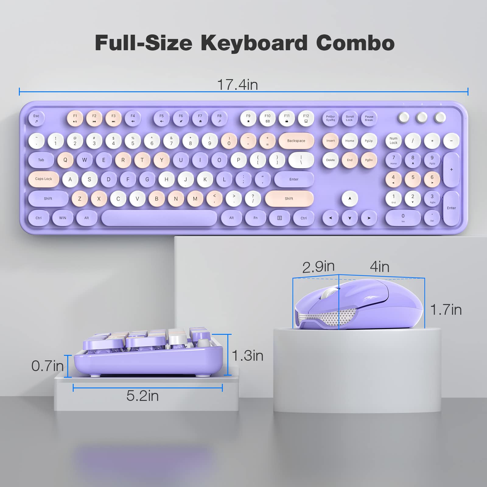 Mysz BIIOONES Przewodowa USB 1000 DPI, Oburęczna Mysz, Kompatybilny z PC/Mac/Laptop-175