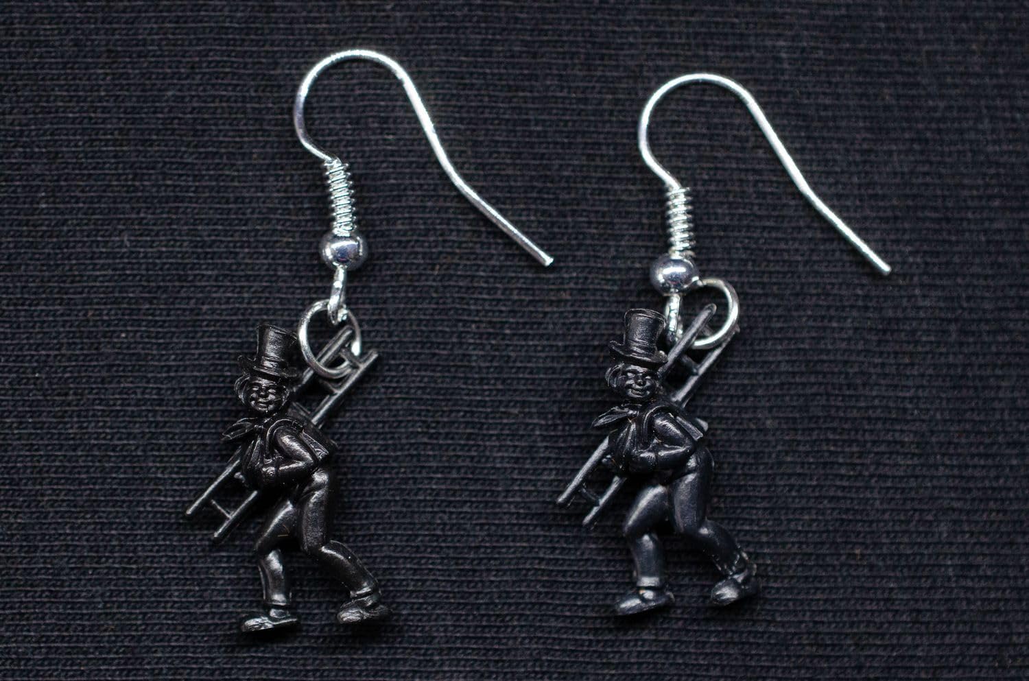 Chimney Sweep Earrings Lucky Talisman New Year Sweeper
