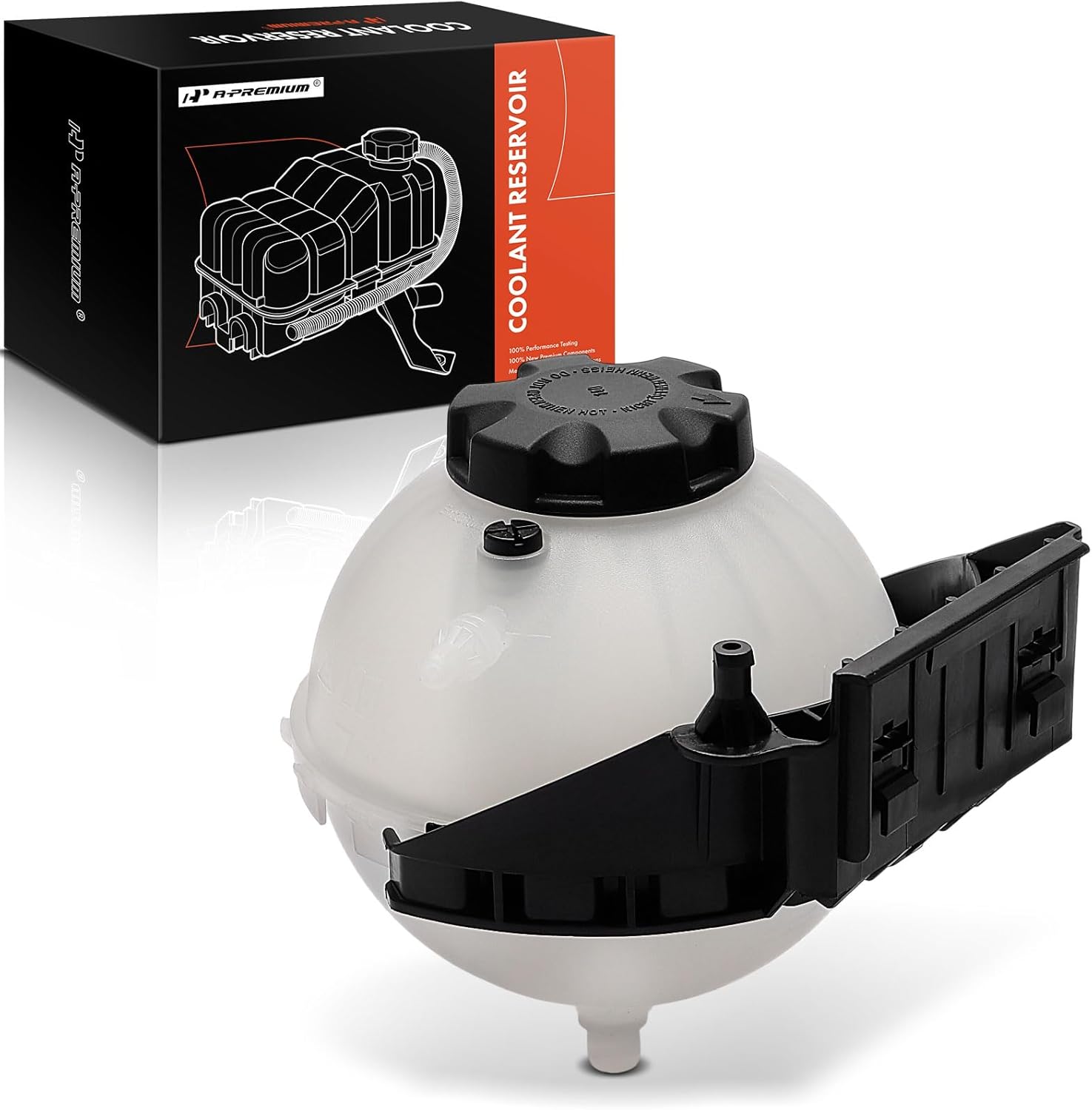 A-Premium Engine Coolant Overflow Recovery Reservoir Tank [with Cap & Sensor & Bracket] Compatible with BMW 118i, 125i, 228i 320i xDrive, 328i GT xDrive, 428i xDrive Gran Coupe - Front