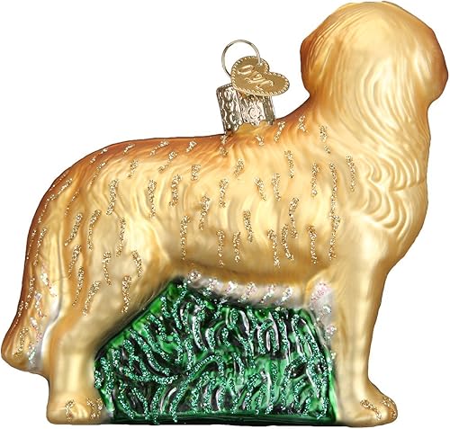 Miniatura 10 de Old World Christmas Dog Collection - Adornos de cristal soplado para árbol de Navidad, labrador de chocolate, modelo 12387