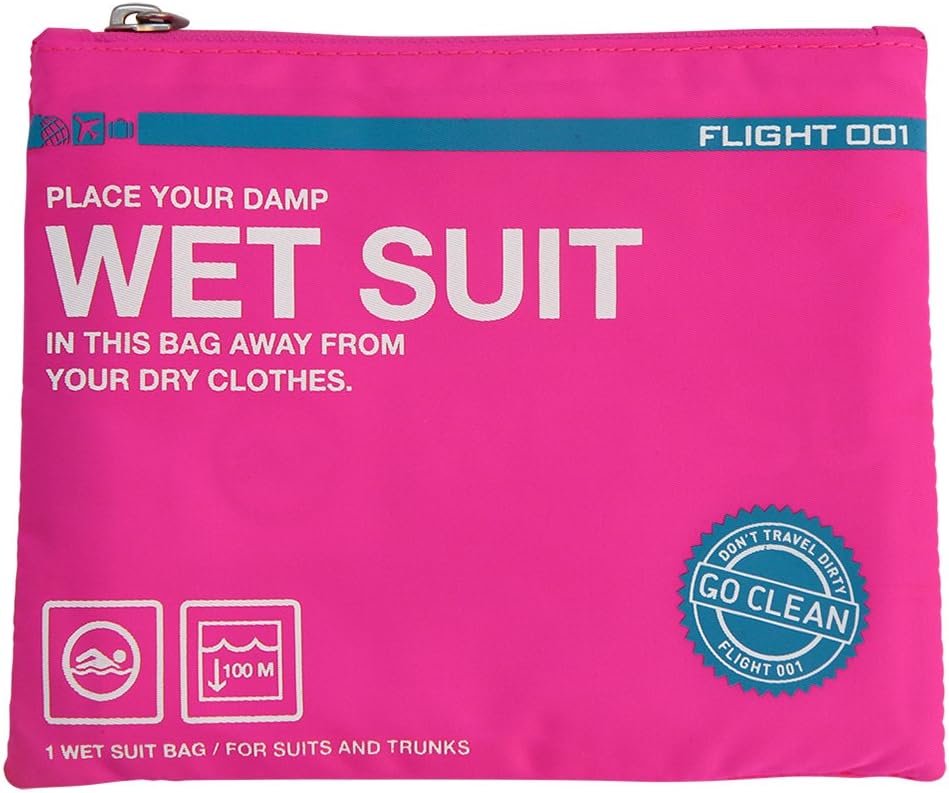 Flight 001 Go Clean Wet Suit Packing Bag, Pink, One Size