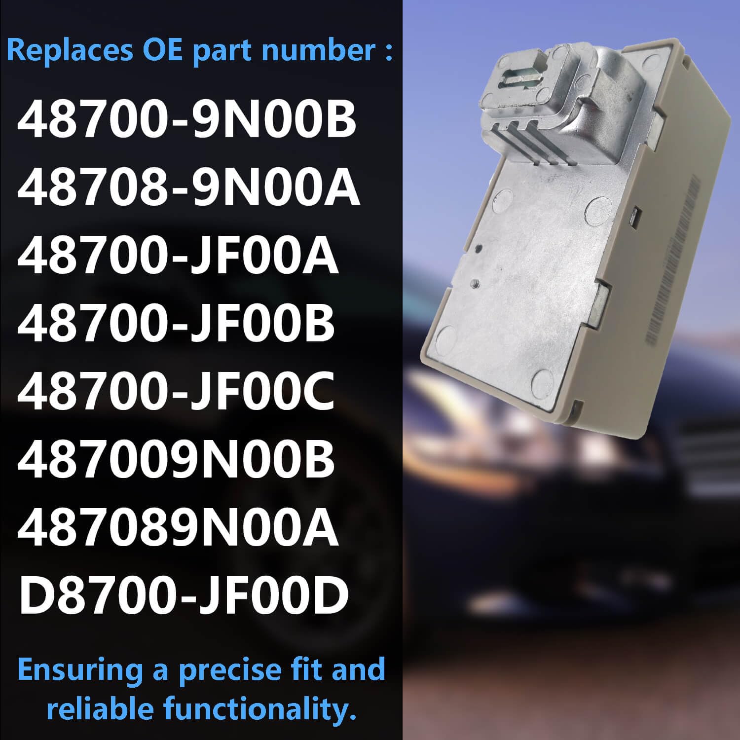 Ignition Switch Electronic Steering Lock Compatible with Nissan Altima 2007-2013 Maxima 2009-2010, GTR 2009-2011, 370Z 2010-1212,Ignition Starter Switch Replaces 48700-9N00B 48708-9N00A 487009N00B