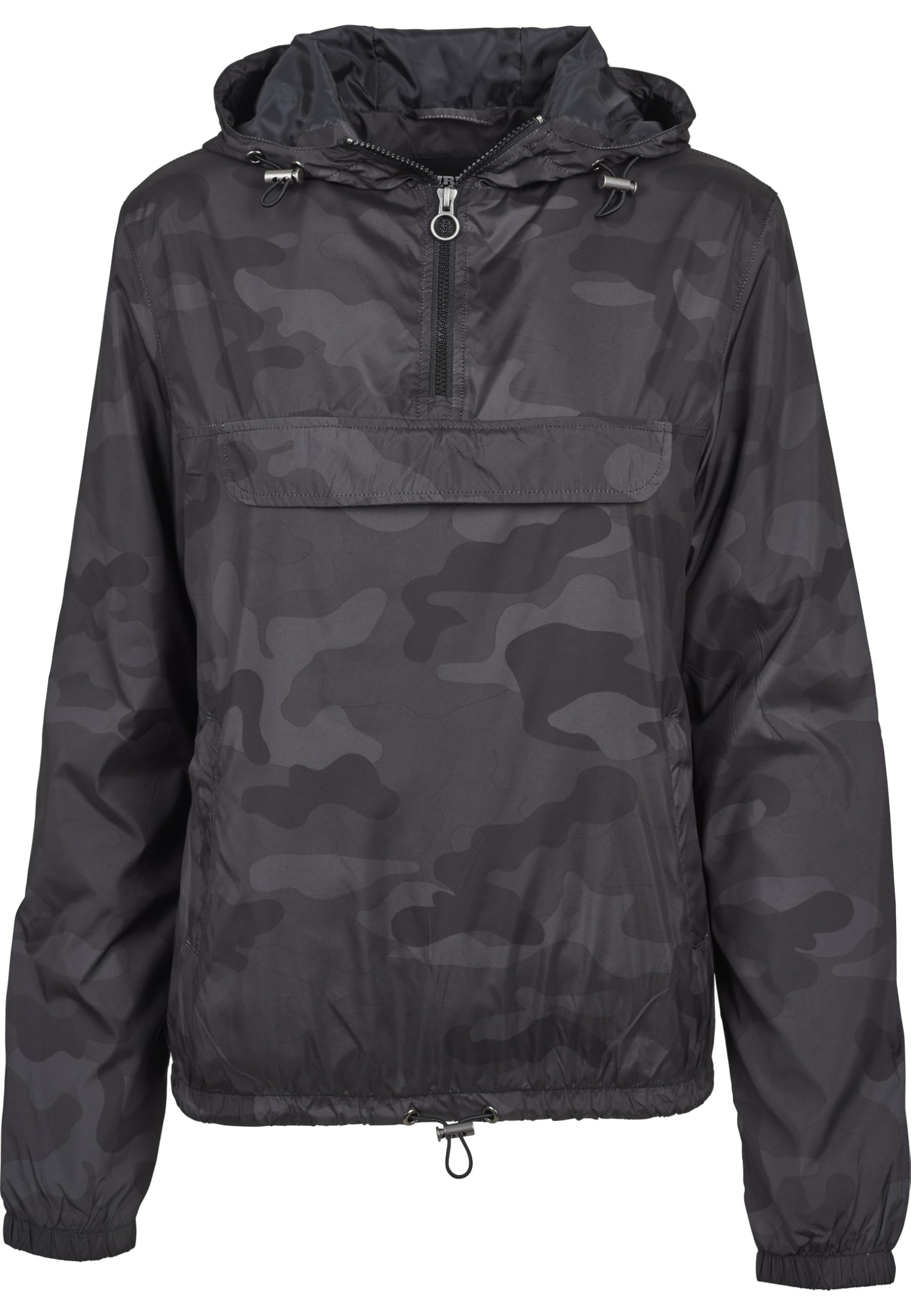 Urban Classics Women's Camo Pull Over Jacket, Dark camo, XS