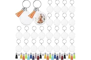 Acrylic Photo Frame Keychain Kit for Bulk Crafts Creative Father's Day Kids DIY Gift