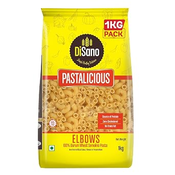 Durum Wheat Elbows Pasta, High Protein and Fiber, No Maida, 1Kg