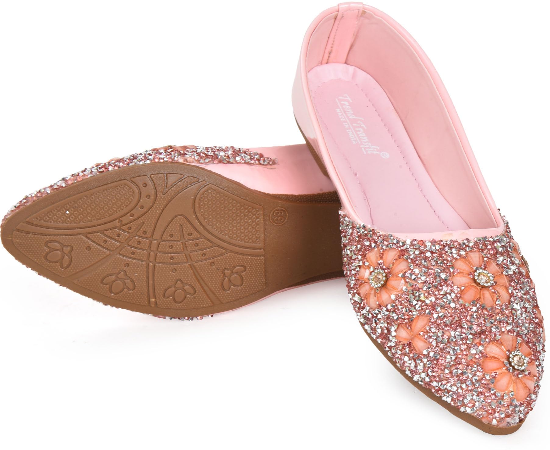 Jutis for Women (Multicolor)_BZ_01_Bellies_G_Stone_B-Pink_4 (B0D8YG175H) Amazon Price History, Amazon Price Tracker