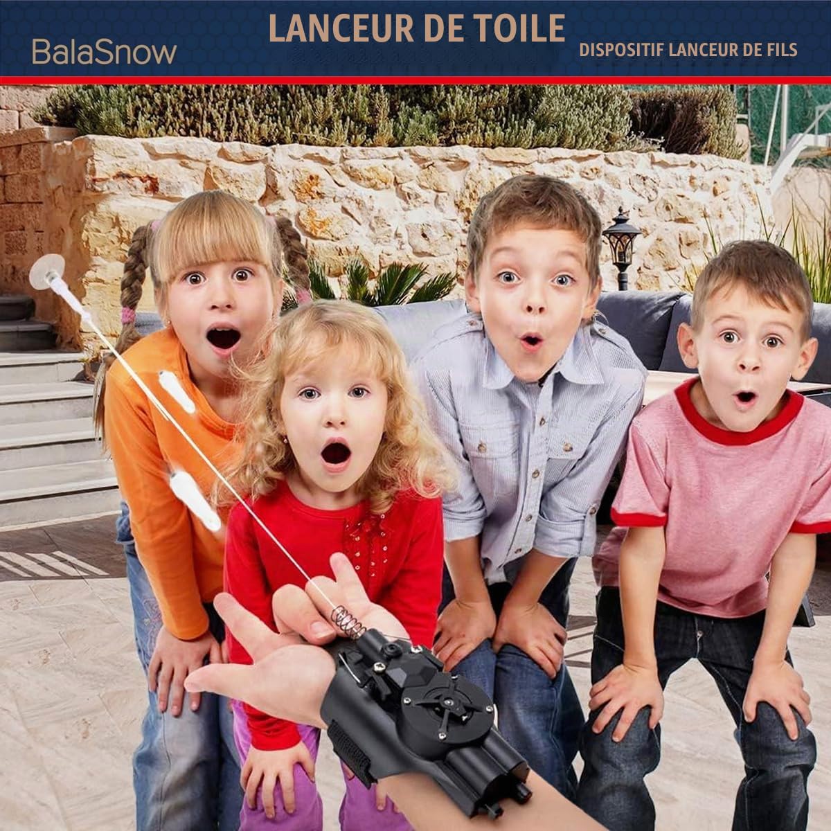 Zerodis Lanceur De Toile D’araignée Magnétique Avec Bande élastique, Portée 3m, Rechargeable USB – Super-héros 6-12 Ans