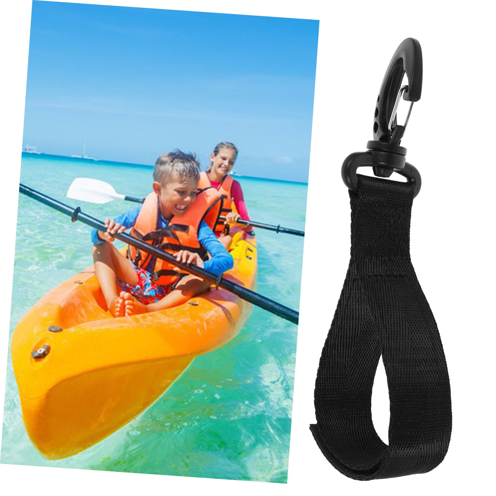 TOYANDONA Ocean Cordage Crochet pour Voilier Fixé Crochet De Bateau Crochet D'amarrage pour Kayak Crochet De Sécurité pour Embarcation De Quai Bateau Extérieur Plastique Black