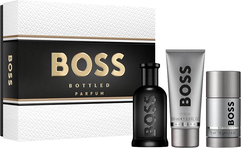 Hugo Boss/ Boss Bottled No. 6 para hombres - Set de regalo de 3 piezas 3.3 oz de perfume en spray, 3.3 oz de gel de ducha, 2.4 oz de desodorante en barra